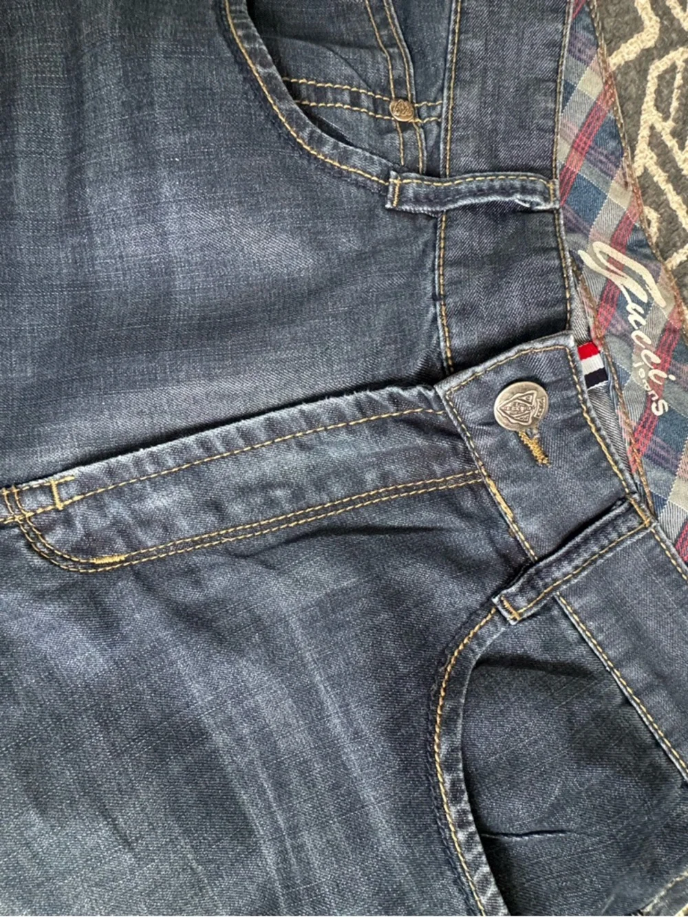 #83  🌷GUCCI Classic Dark Wash Men’s Jeans - Navy Blue - Picture 3 of 6